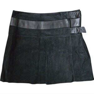 In Suede Black suede Mini Skirt - 10